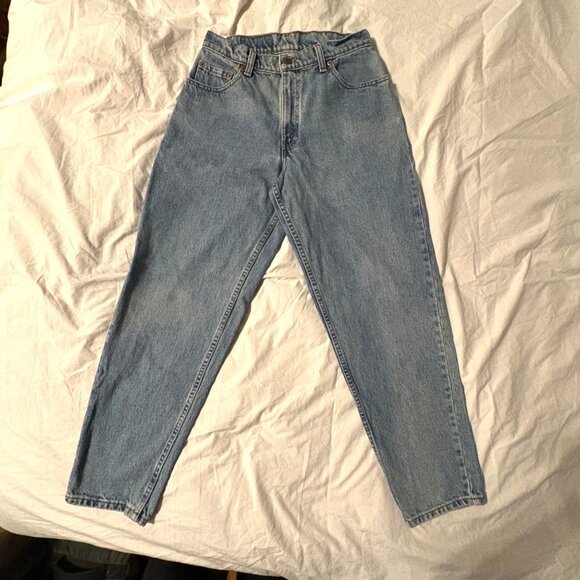 VTG 90s Levis 560 Mens Loose Fit Tapered Leg Denim Jeans Light Wash 30 X 30 - Picture 14 of 14